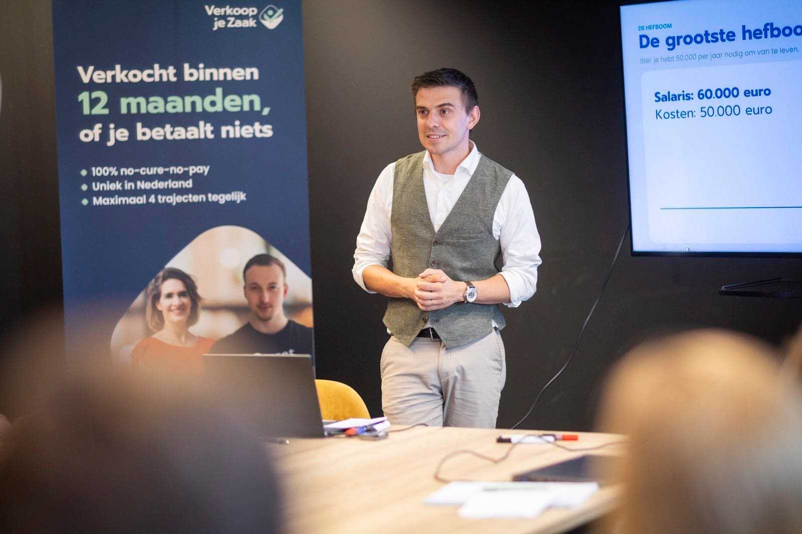 Maarten presenteert de Exit Score-methode